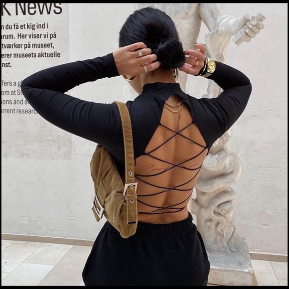 NWOT cross mock neck long sleeve - Picture 5 of 5